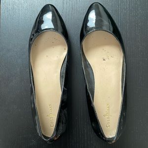 Cole Haan black patent leather flats size 9